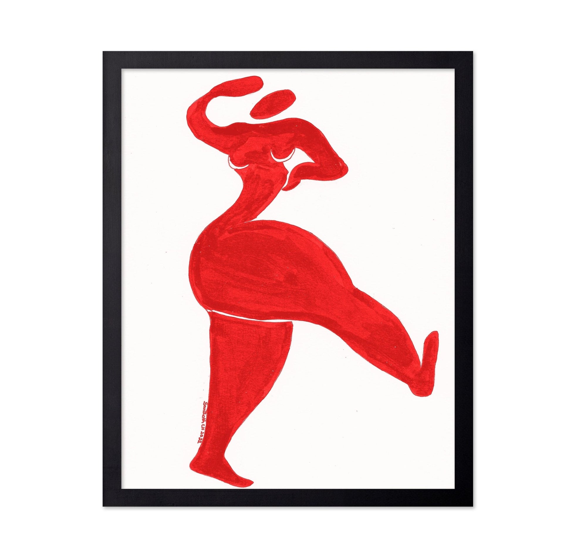 Red Dancing Woman