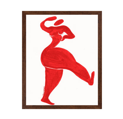 Red Dancing Woman