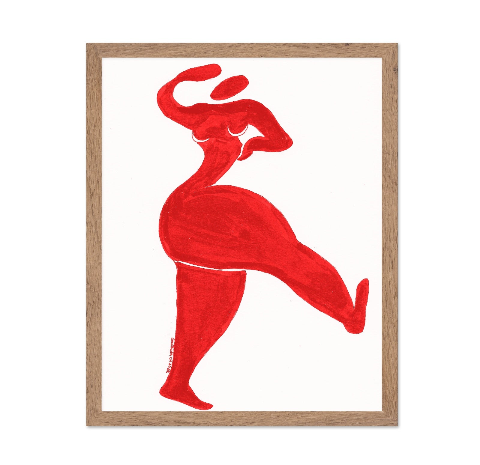 Red Dancing Woman