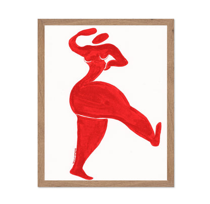 Red Dancing Woman