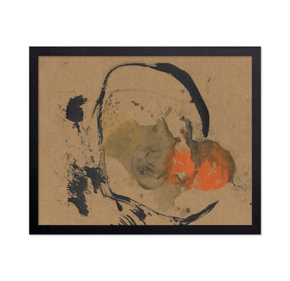 Abstract Earth Tone Face