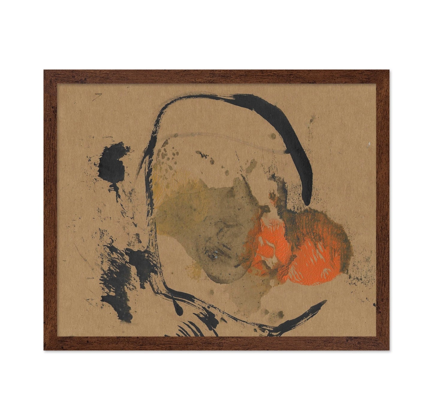 Abstract Earth Tone Face