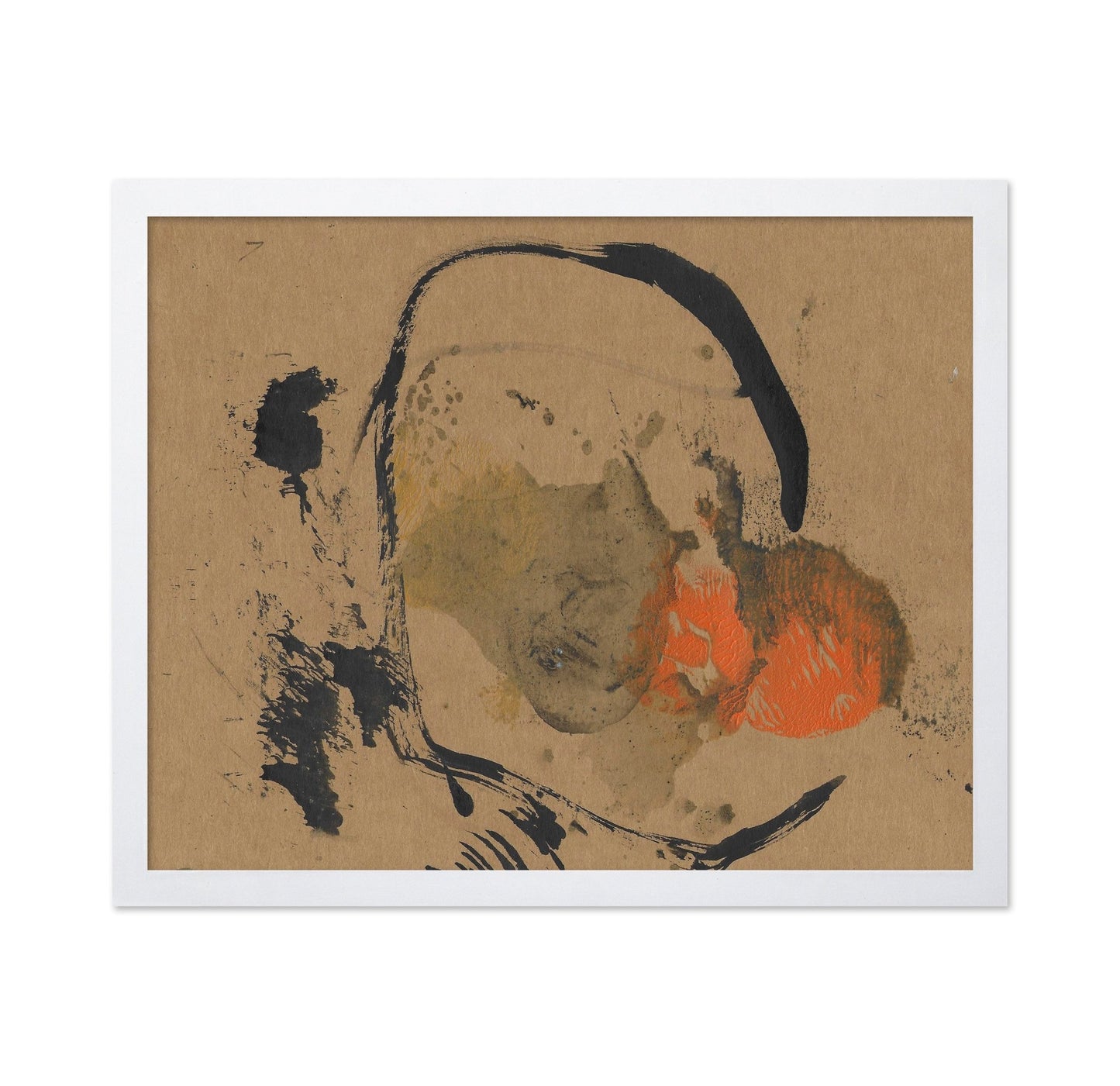 Abstract Earth Tone Face