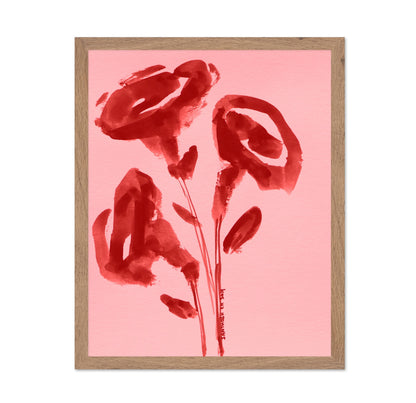 Red Floral Stems