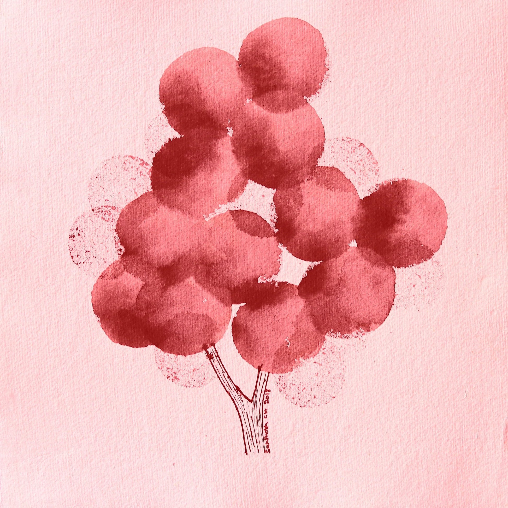 Red Bubble Tree