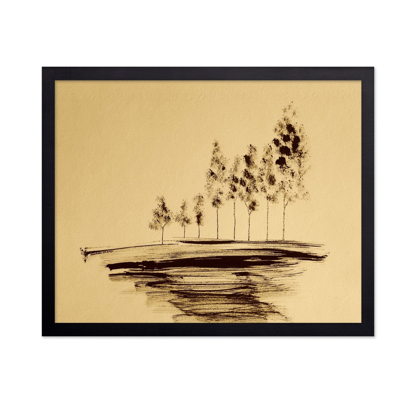 Sepia Tree Horizon