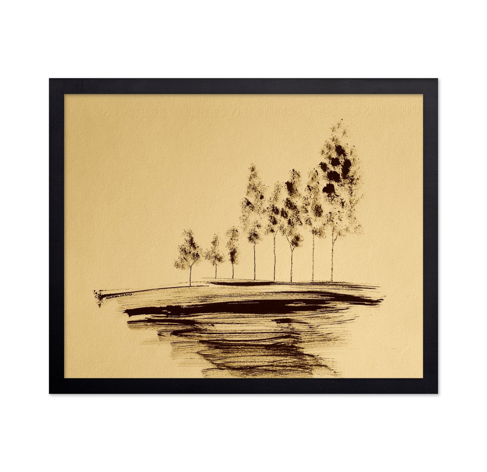 Sepia Tree Horizon