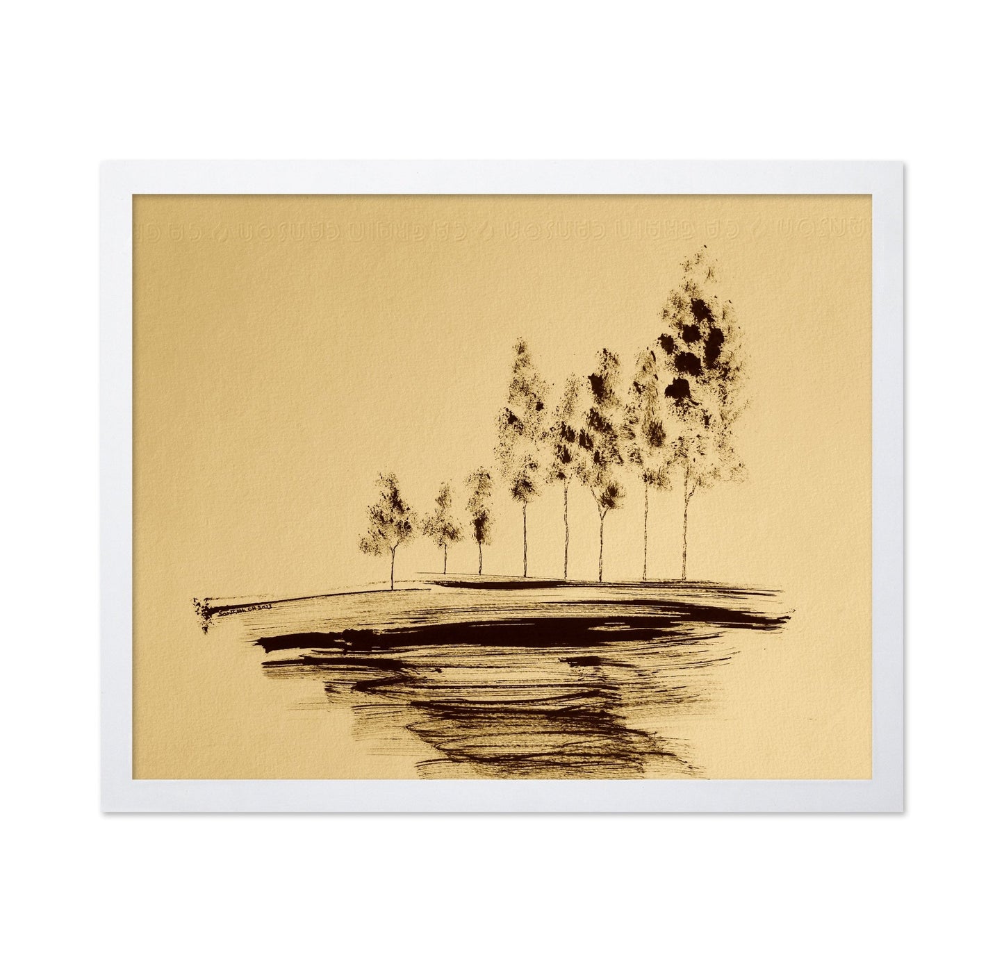 Sepia Tree Horizon