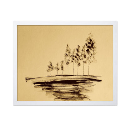 Sepia Tree Horizon