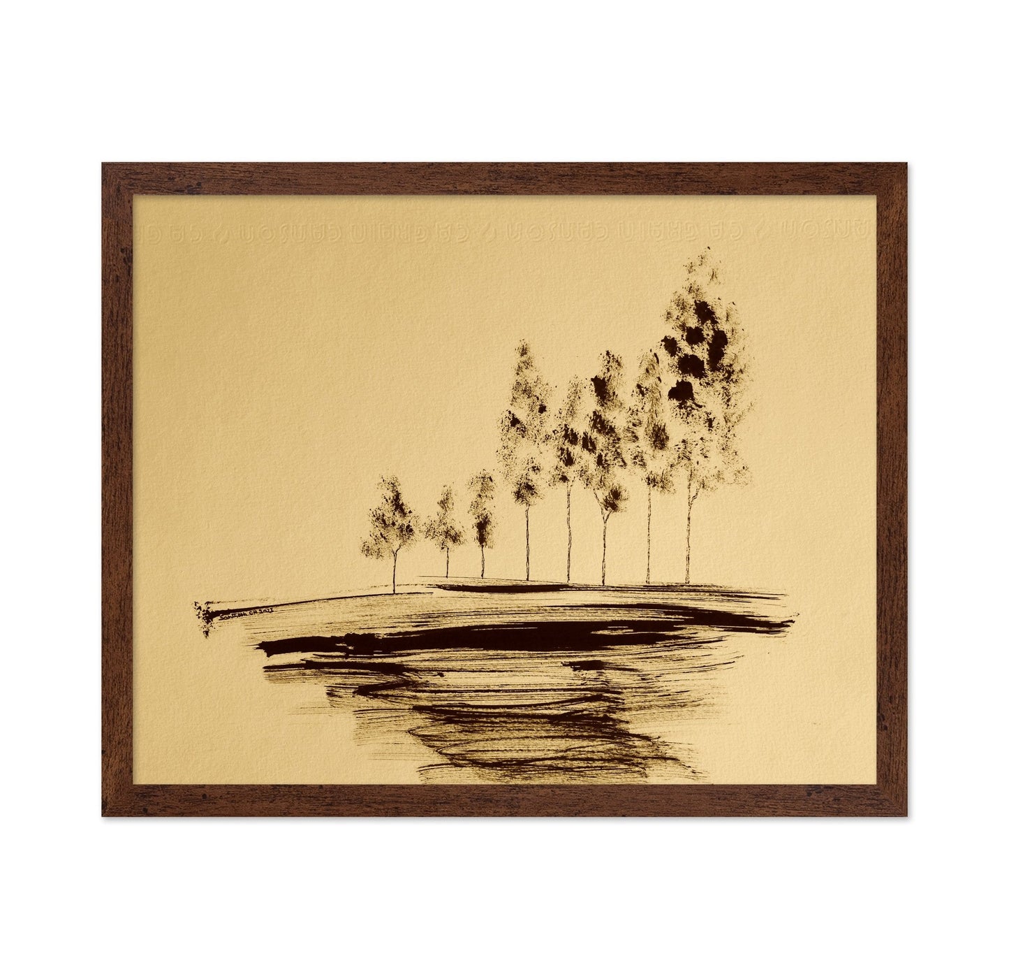 Sepia Tree Horizon