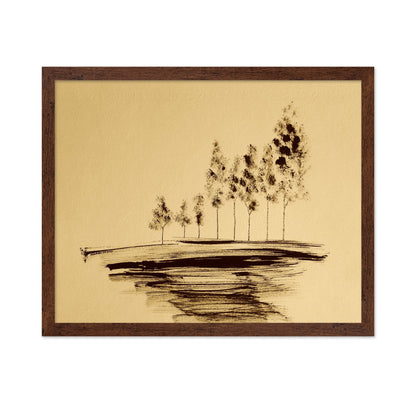 Sepia Tree Horizon