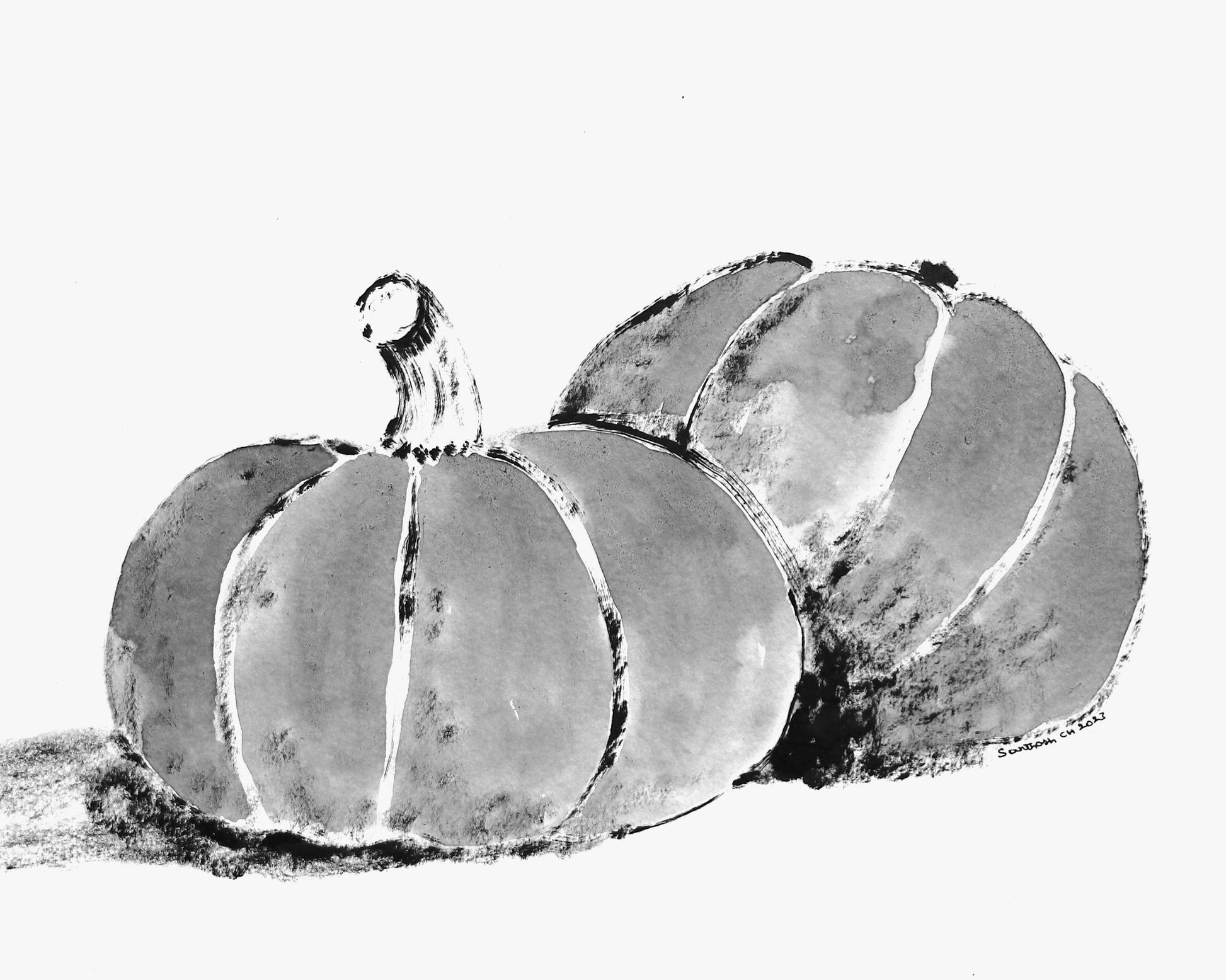 Pumpkin Duo Sketch