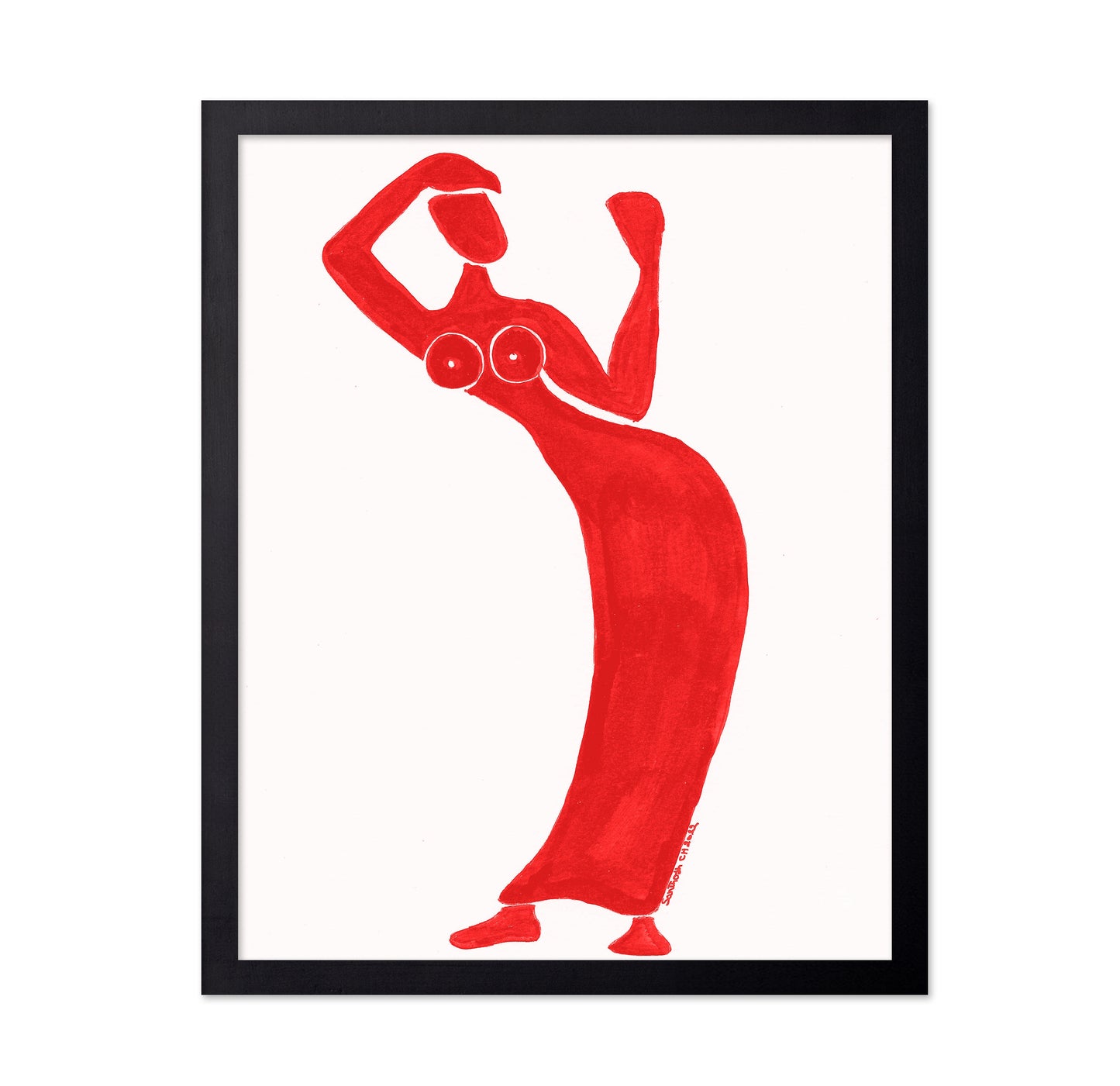 Red Dancing Figure No2