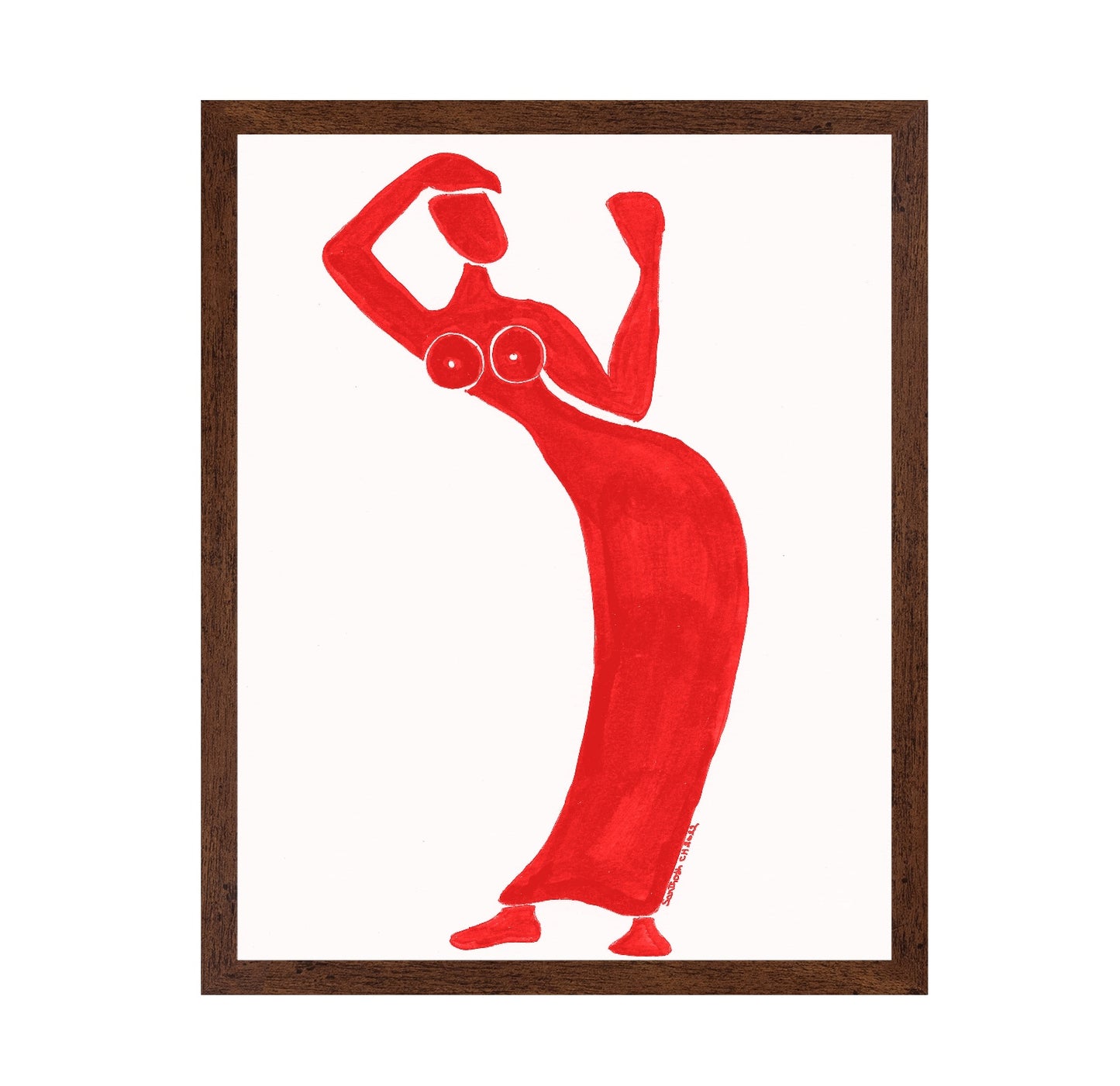 Red Dancing Figure No2
