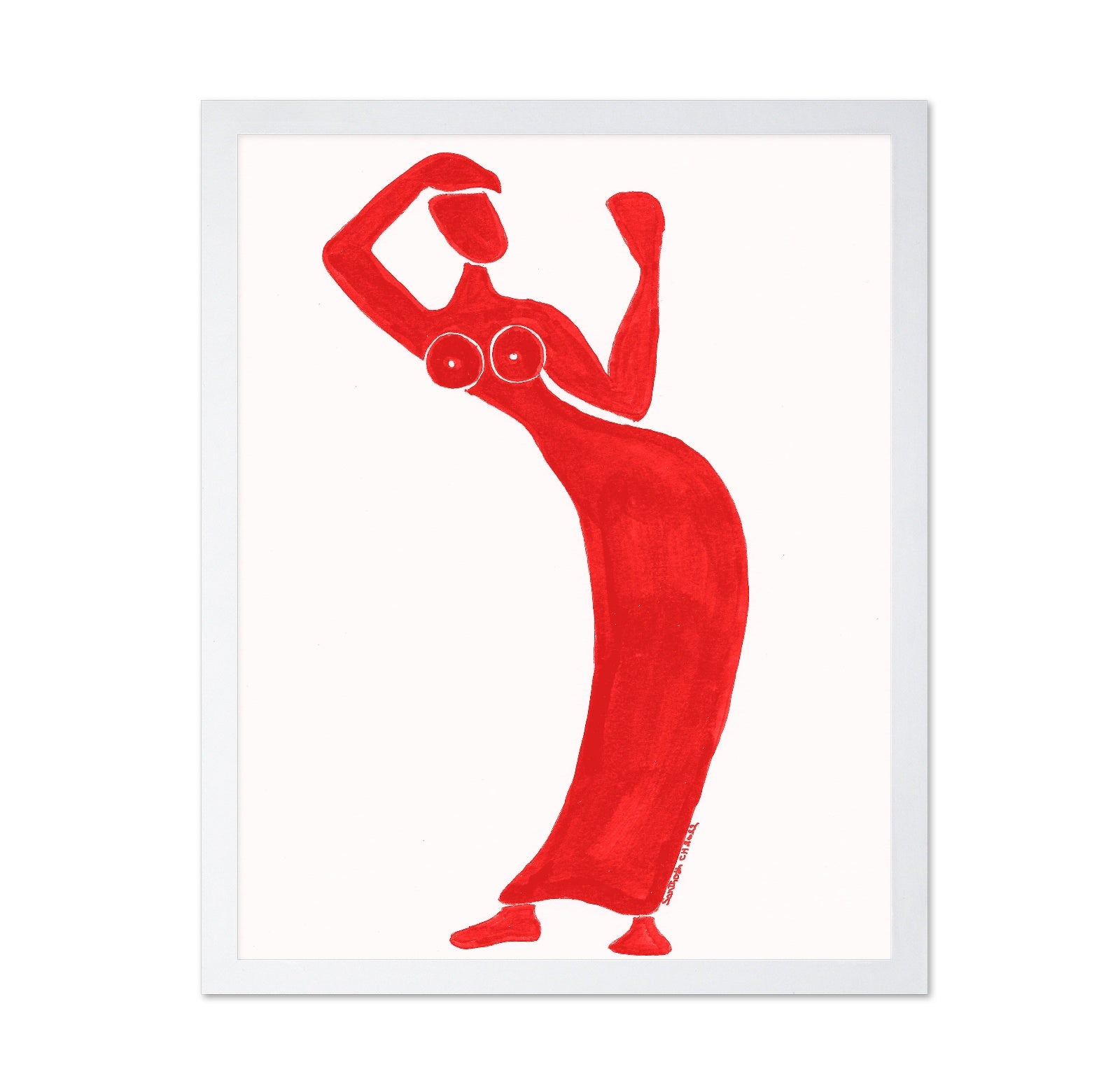Red Dancing Figure No2