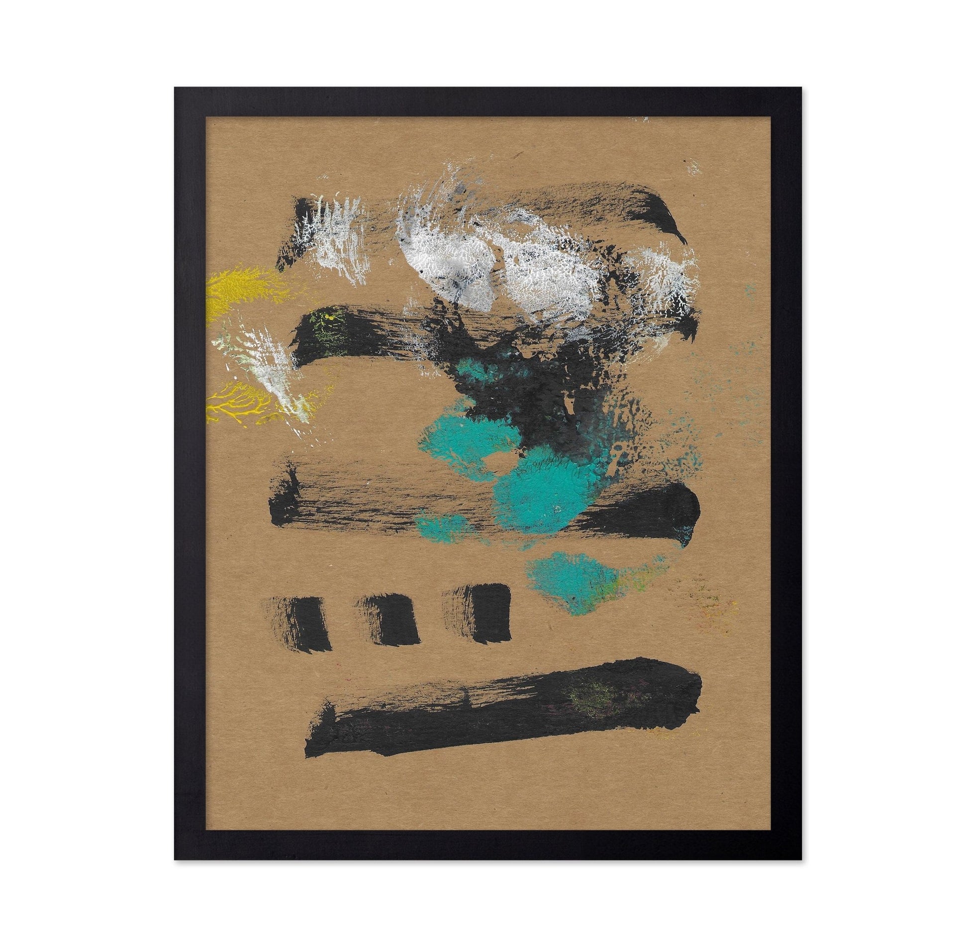 Earth Tone Brush Marks