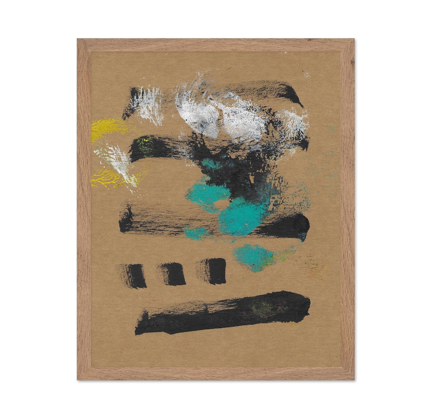 Earth Tone Brush Marks