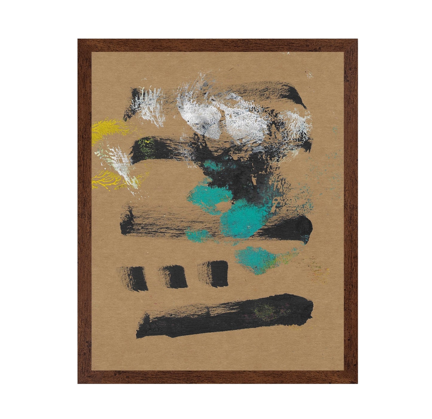 Earth Tone Brush Marks