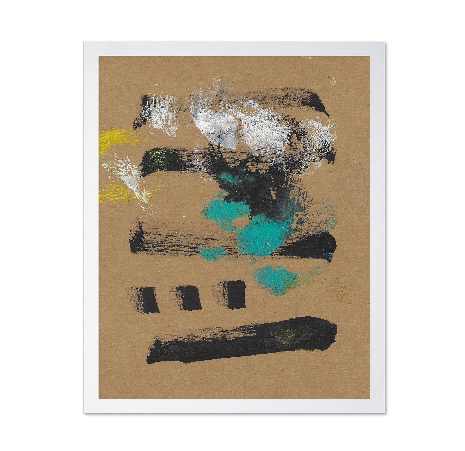 Earth Tone Brush Marks