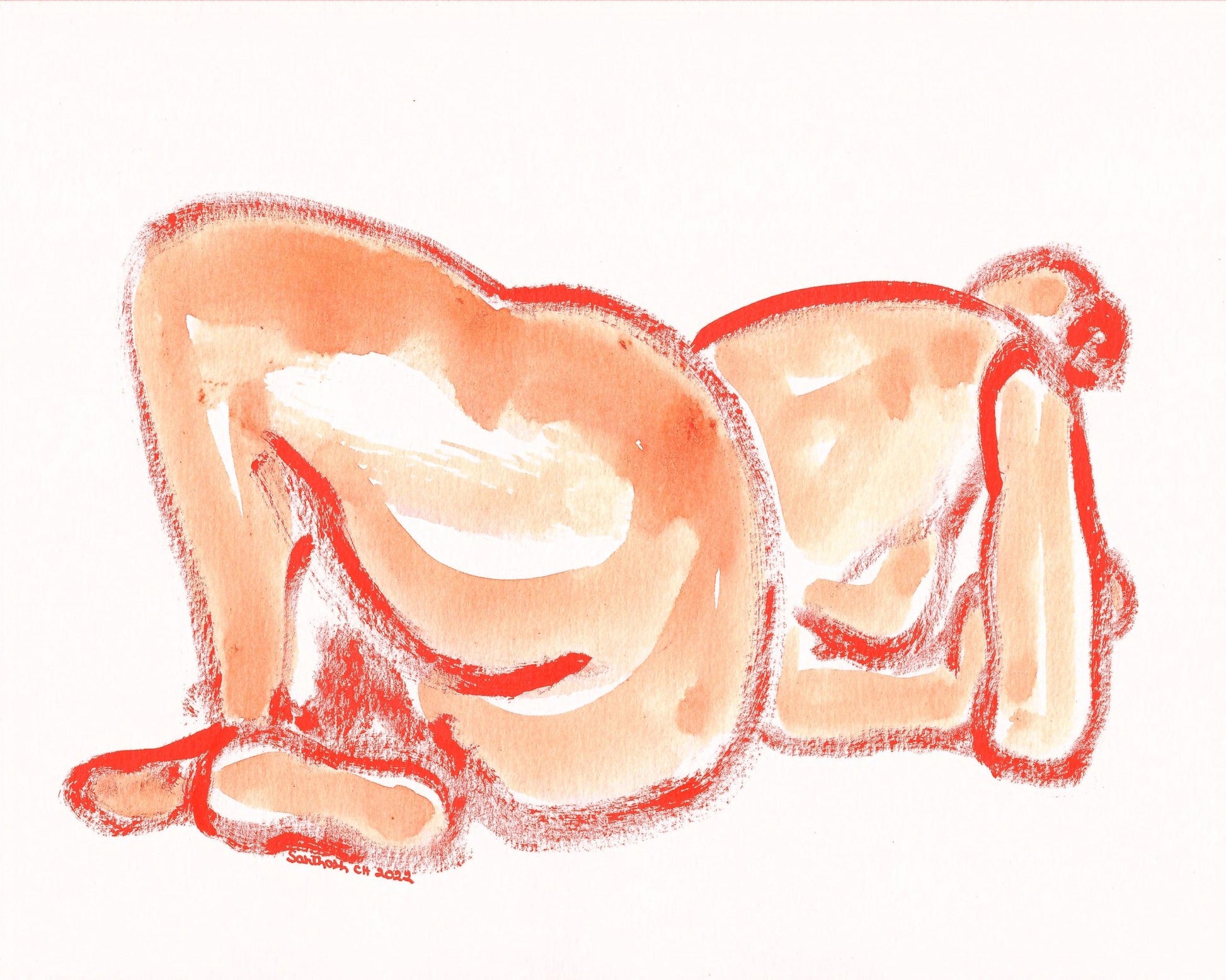 Abstract Reclining Forms