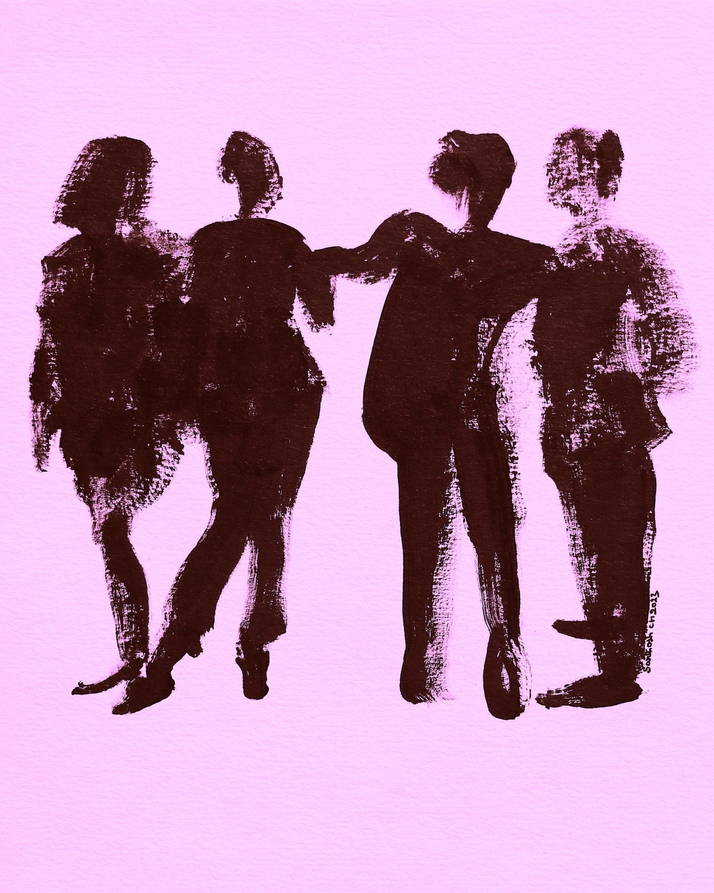 Social Silhouette Gathering