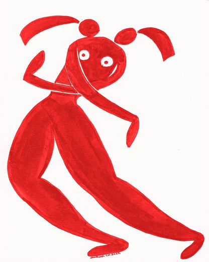 Playful Red Figure No2