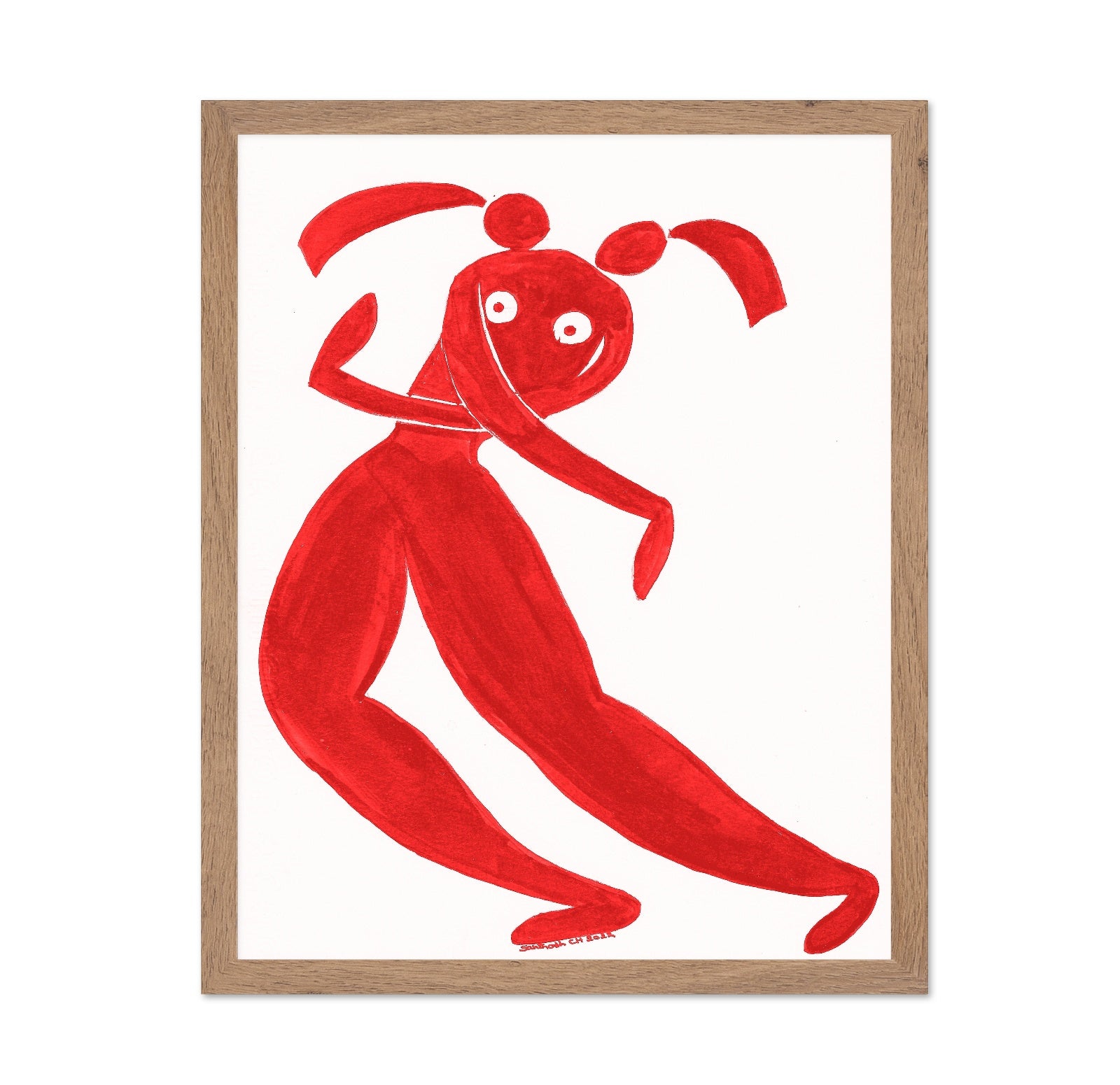 Playful Red Figure No2
