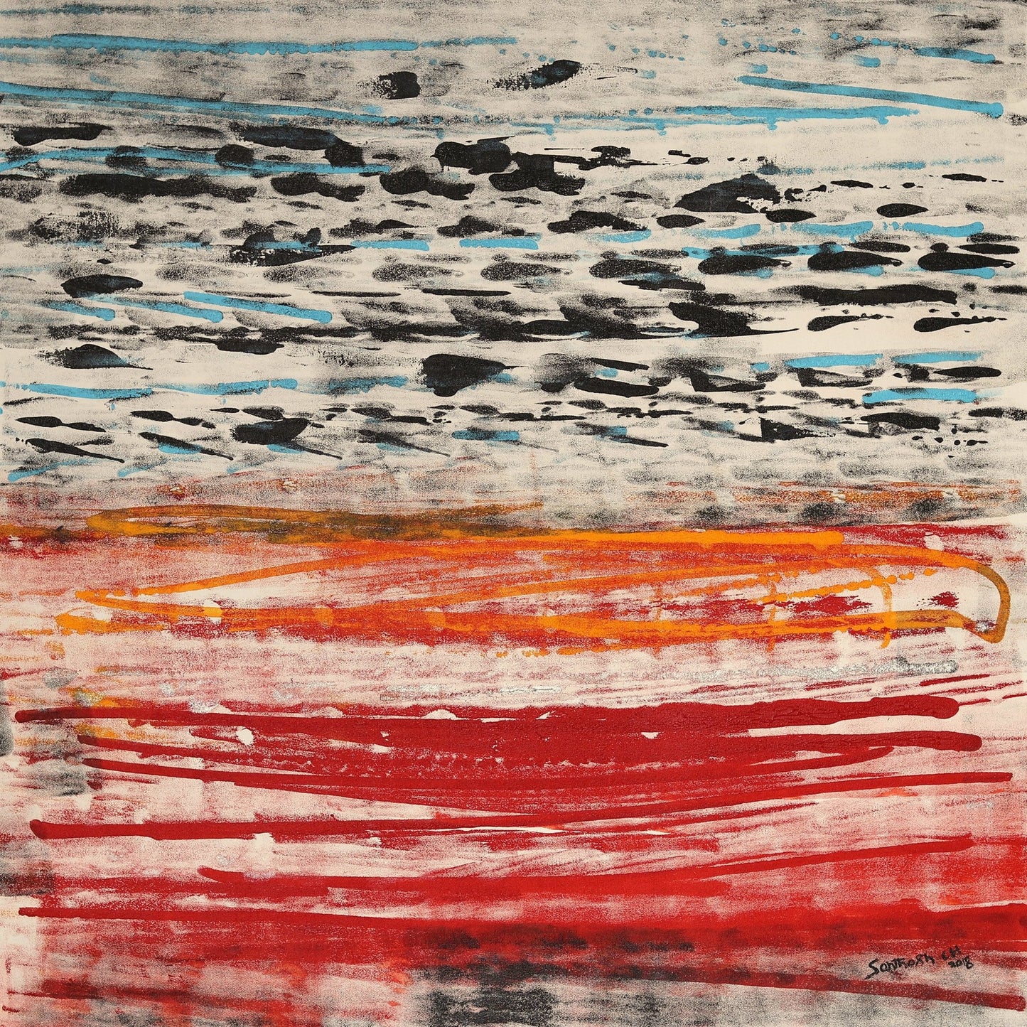 Abstract Sunset Horizon No1