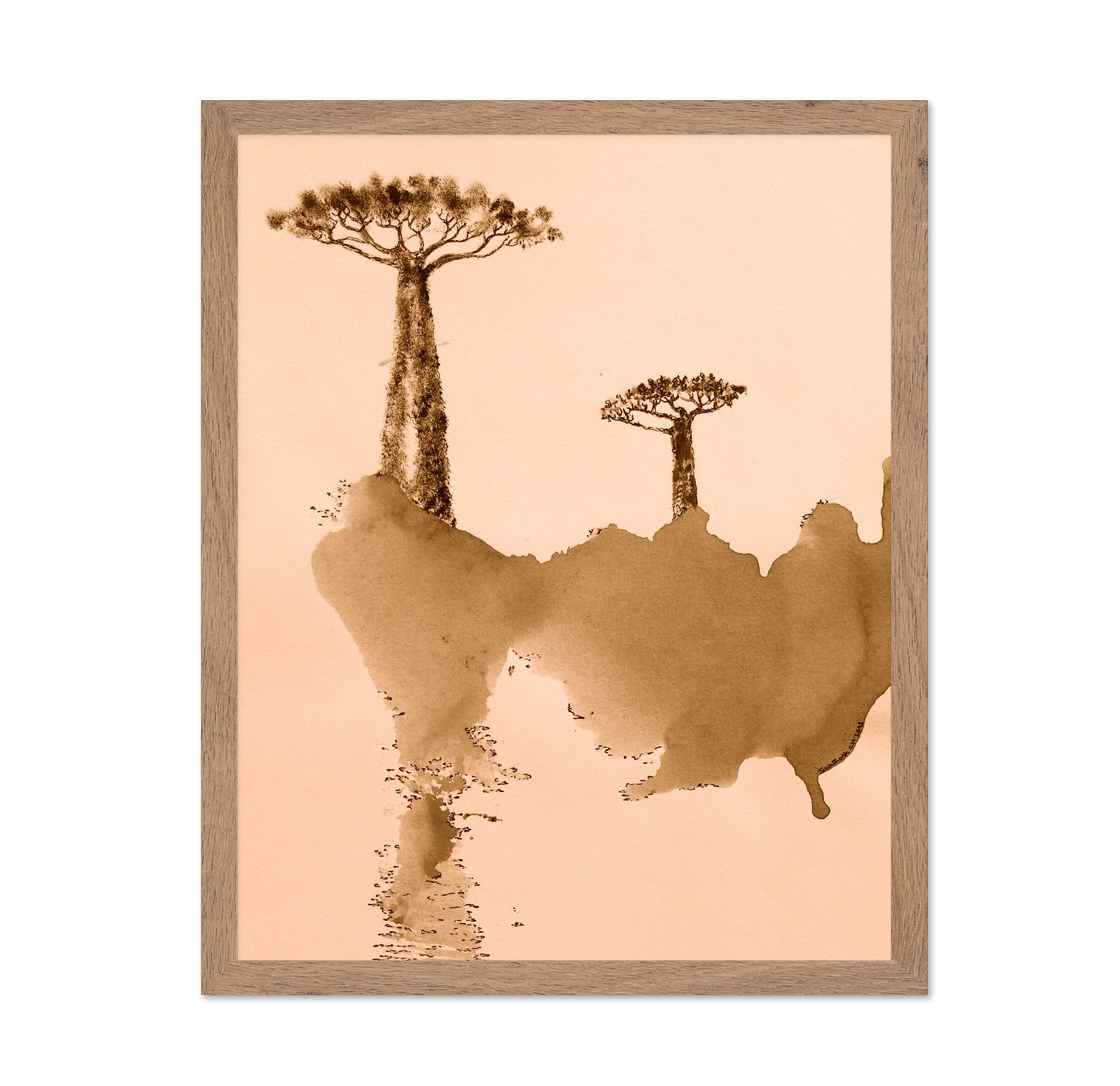 Baobab Ink Landscape