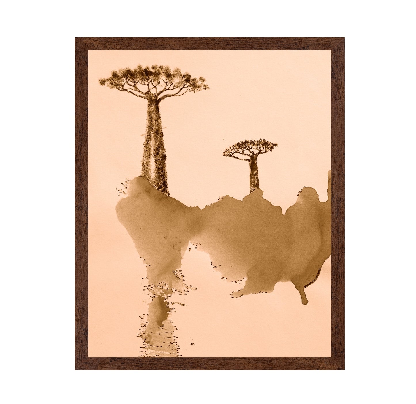 Baobab Ink Landscape