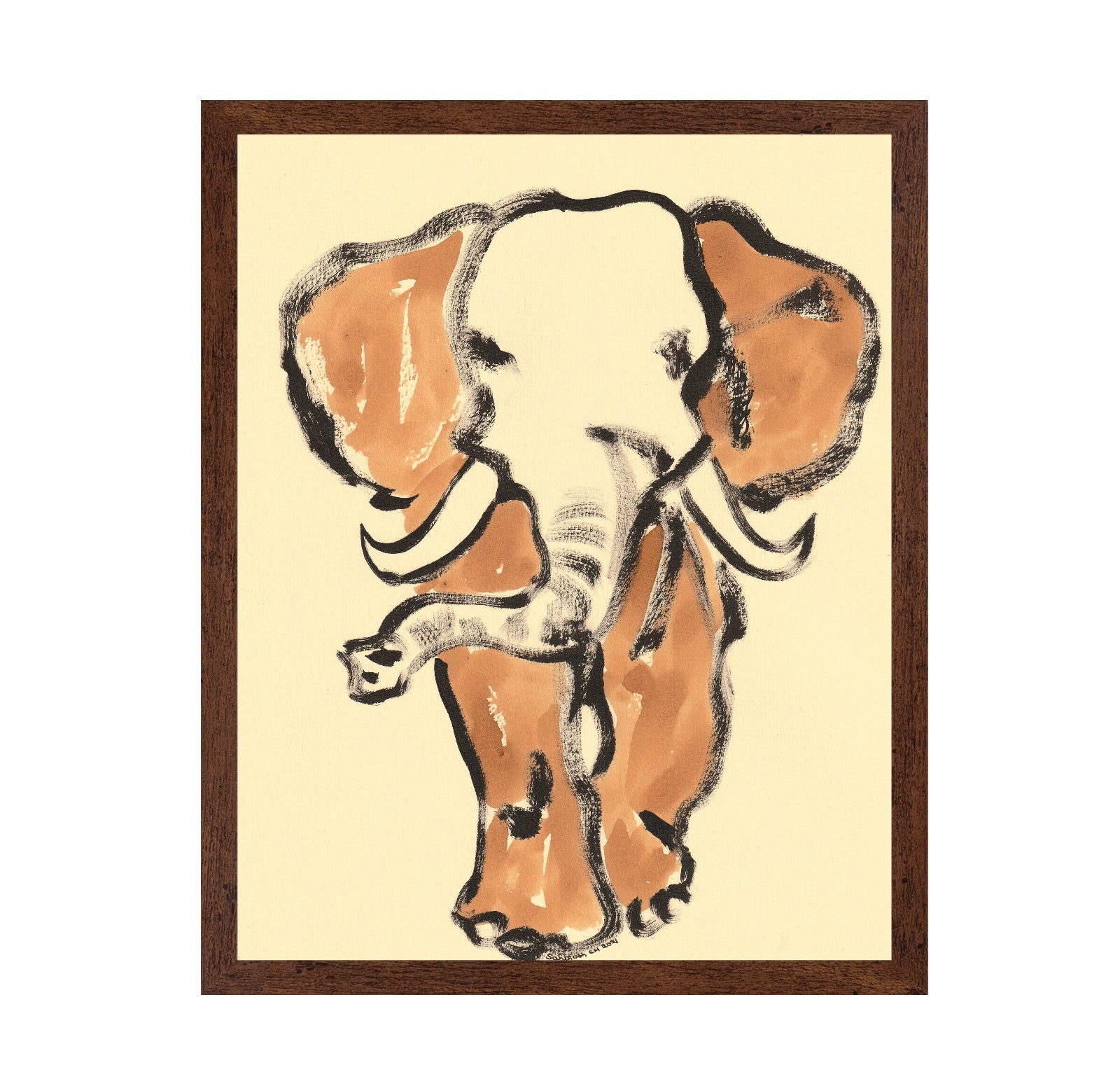 Elephant Brush Art
