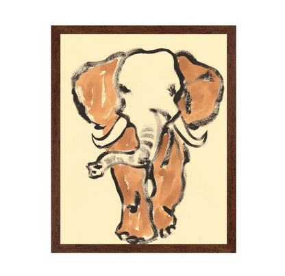 Elephant Brush Art