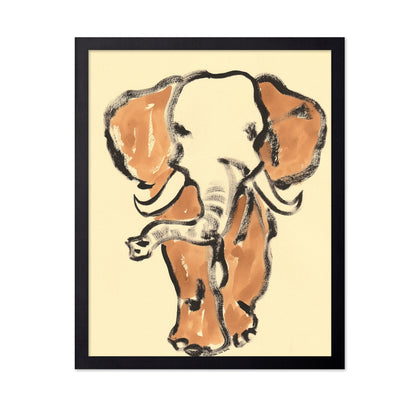 Elephant Brush Art
