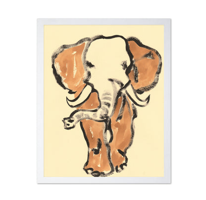 Elephant Brush Art