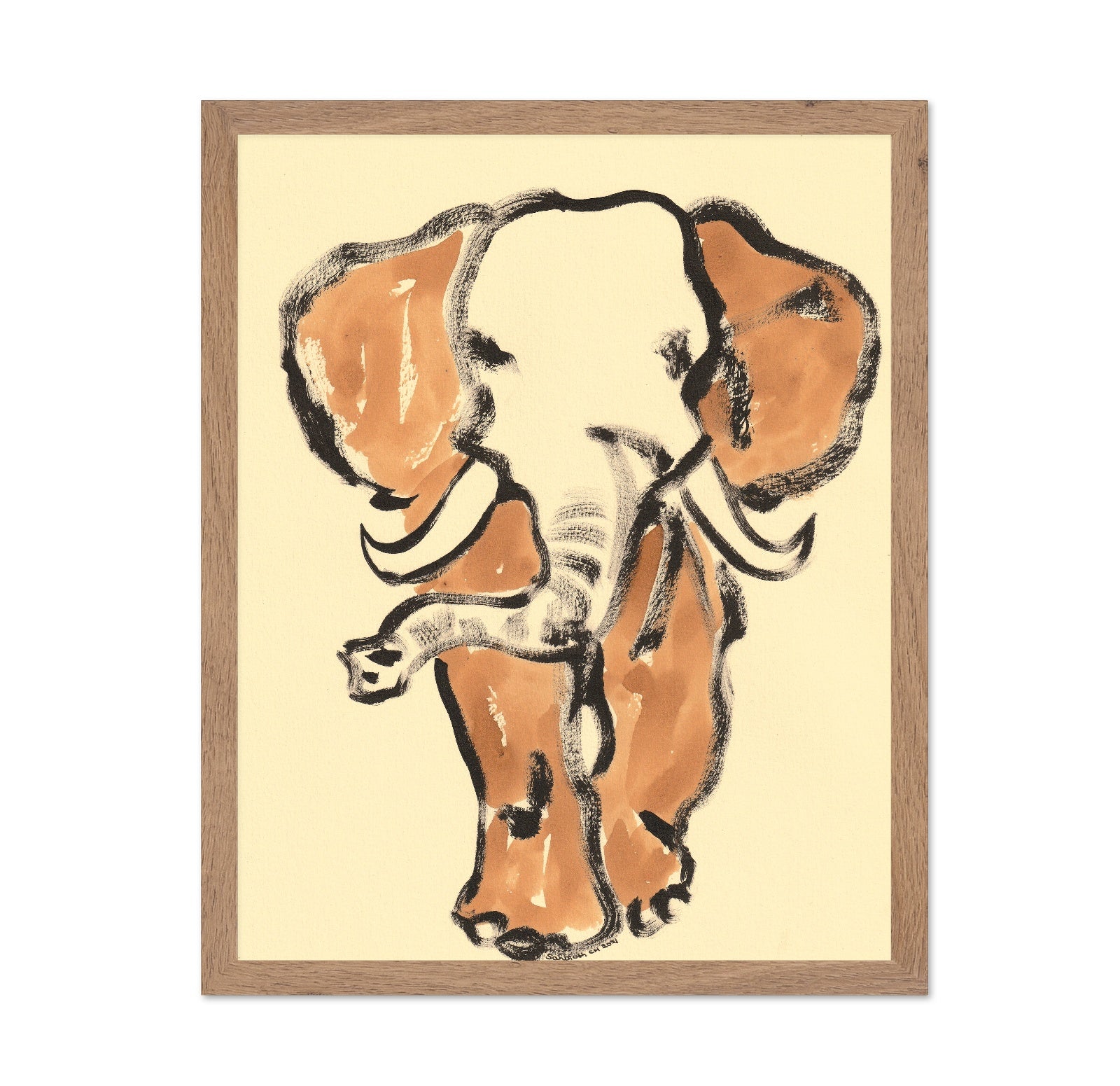 Elephant Brush Art