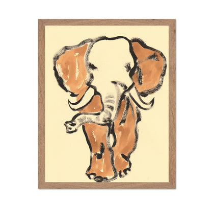 Elephant Brush Art
