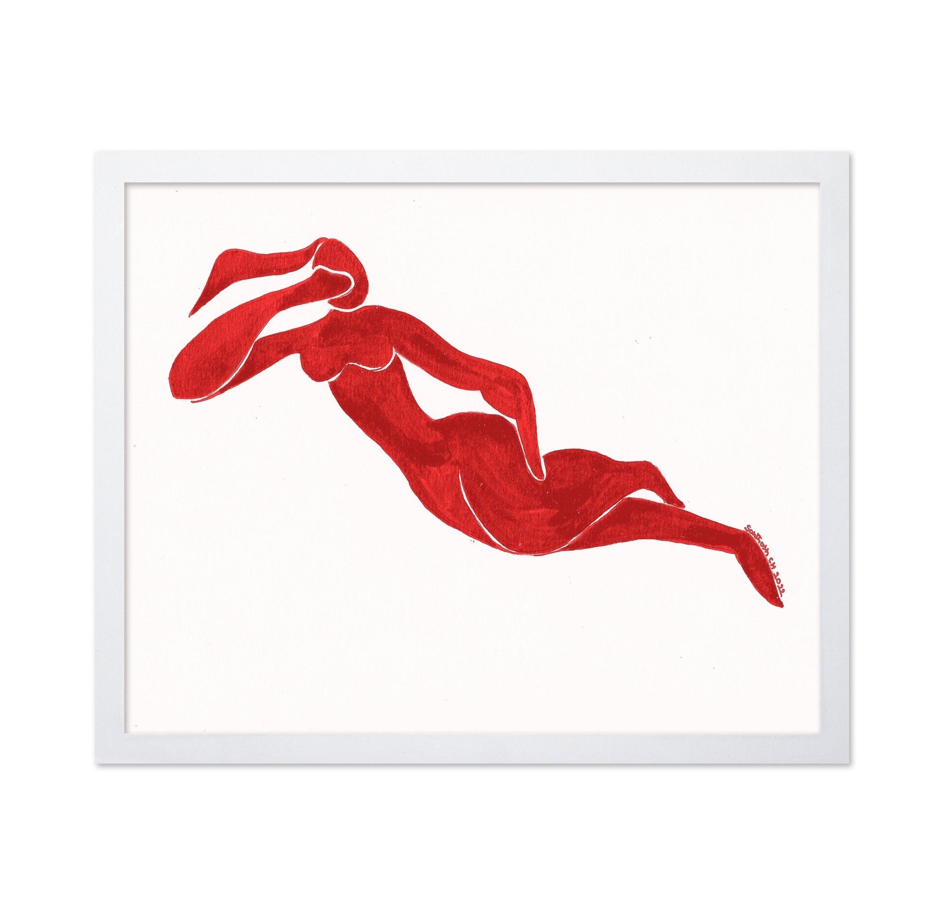Red Figure Silhouette