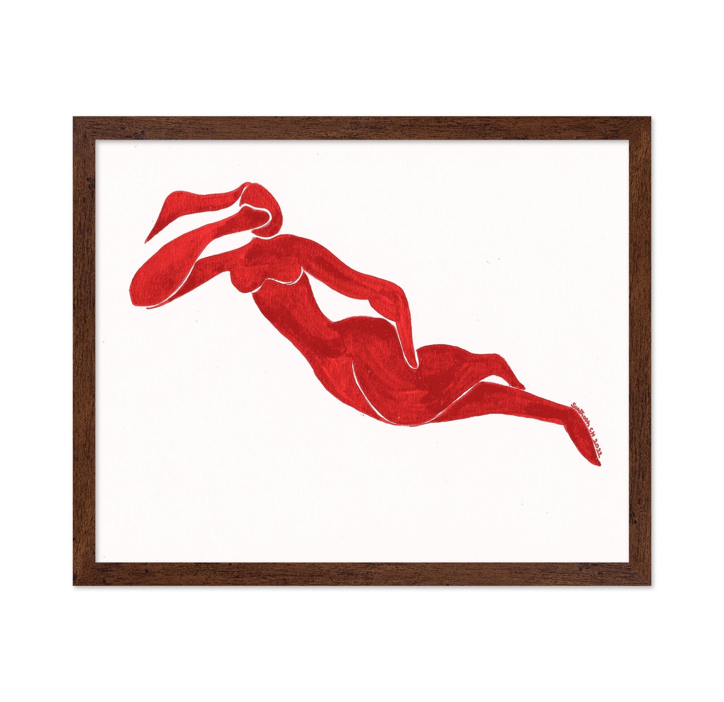 Red Figure Silhouette