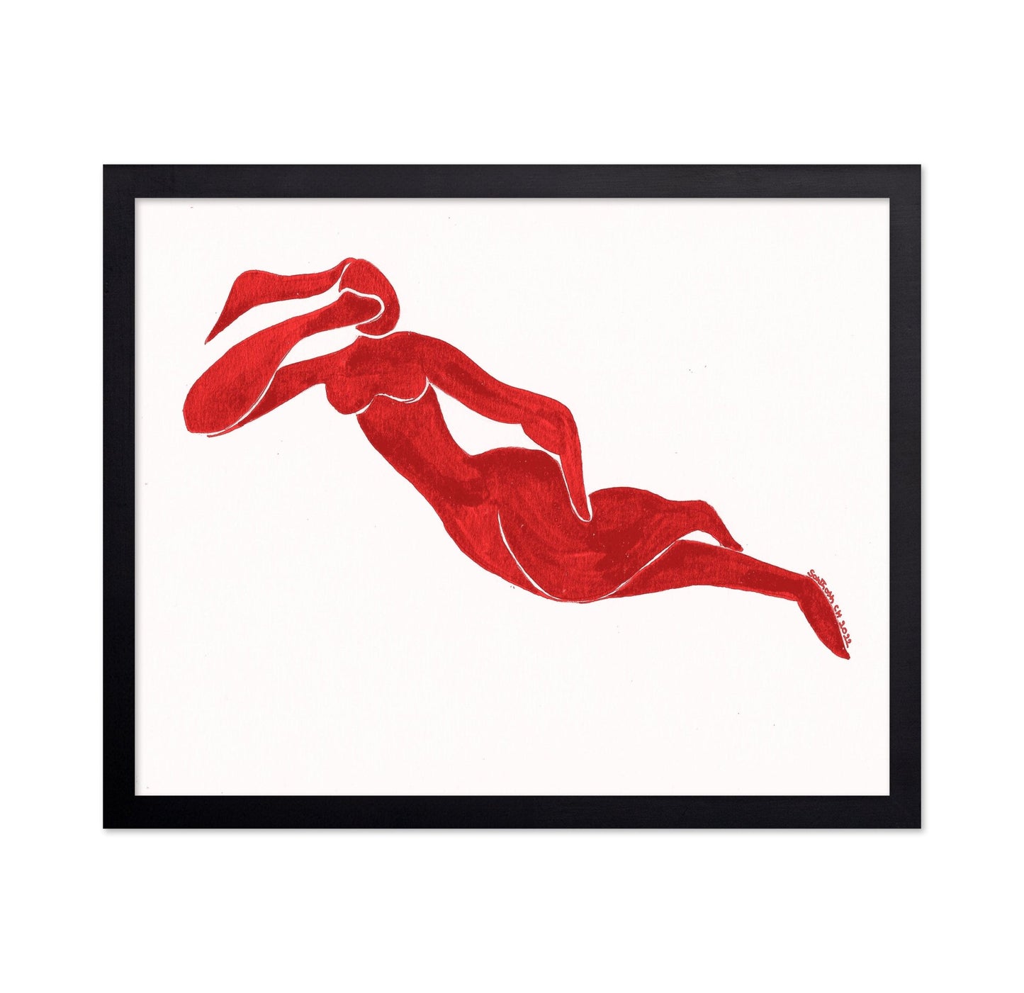 Red Figure Silhouette
