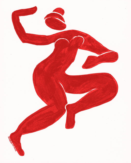 Red Motion Figure