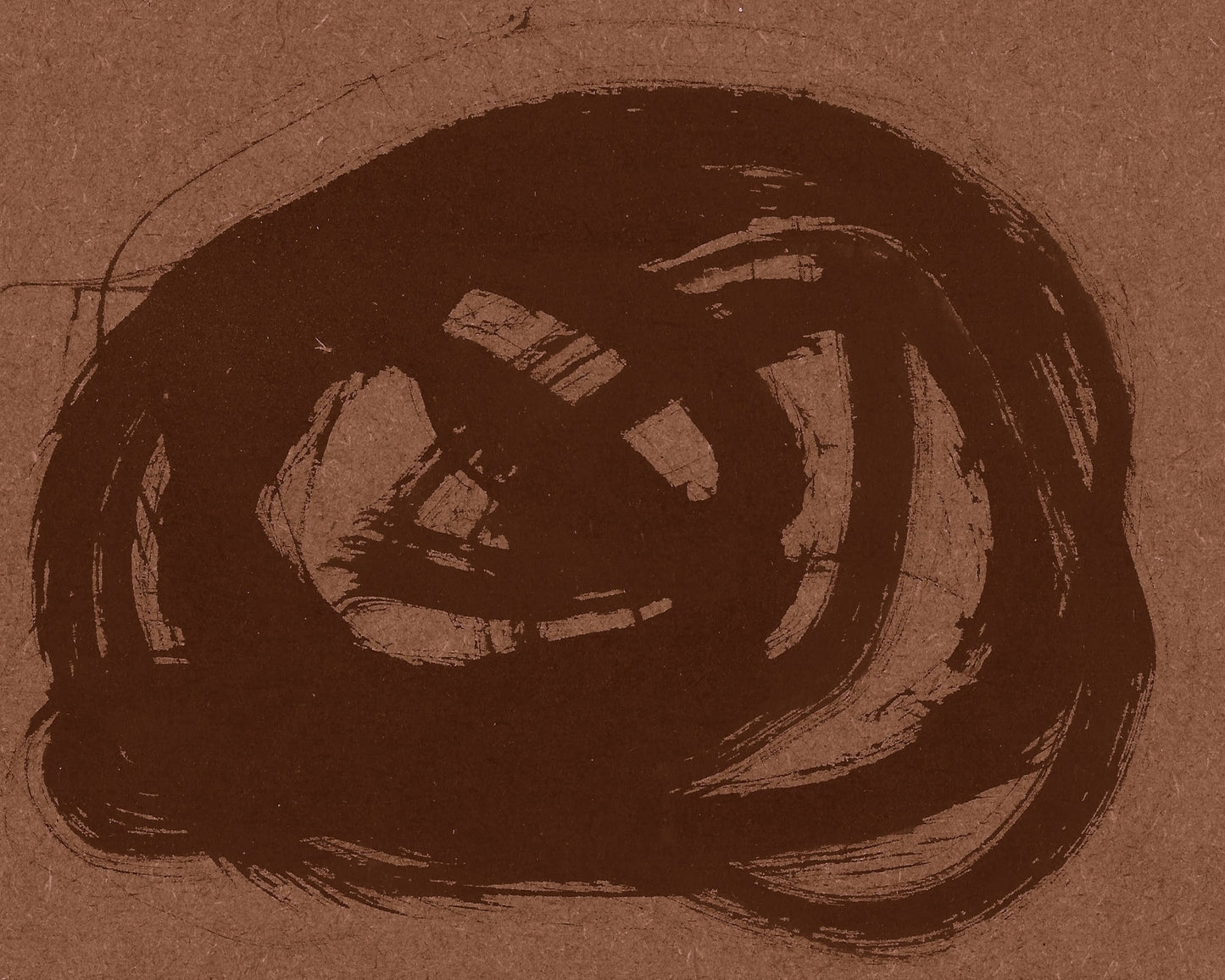 Brown Brush Circle