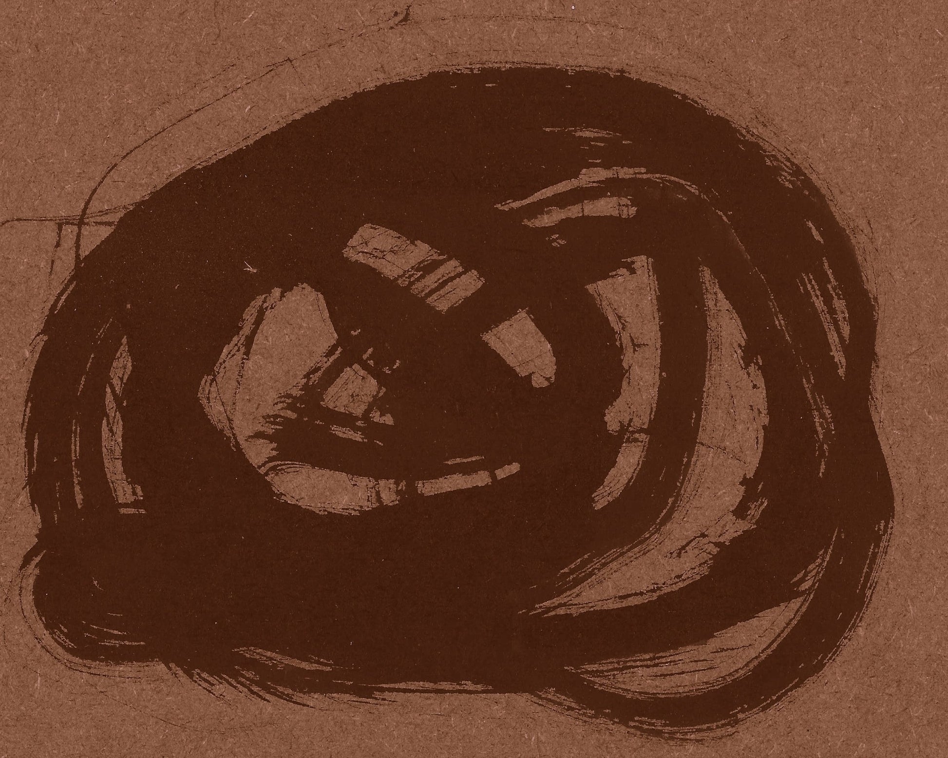 Brown Brush Circle