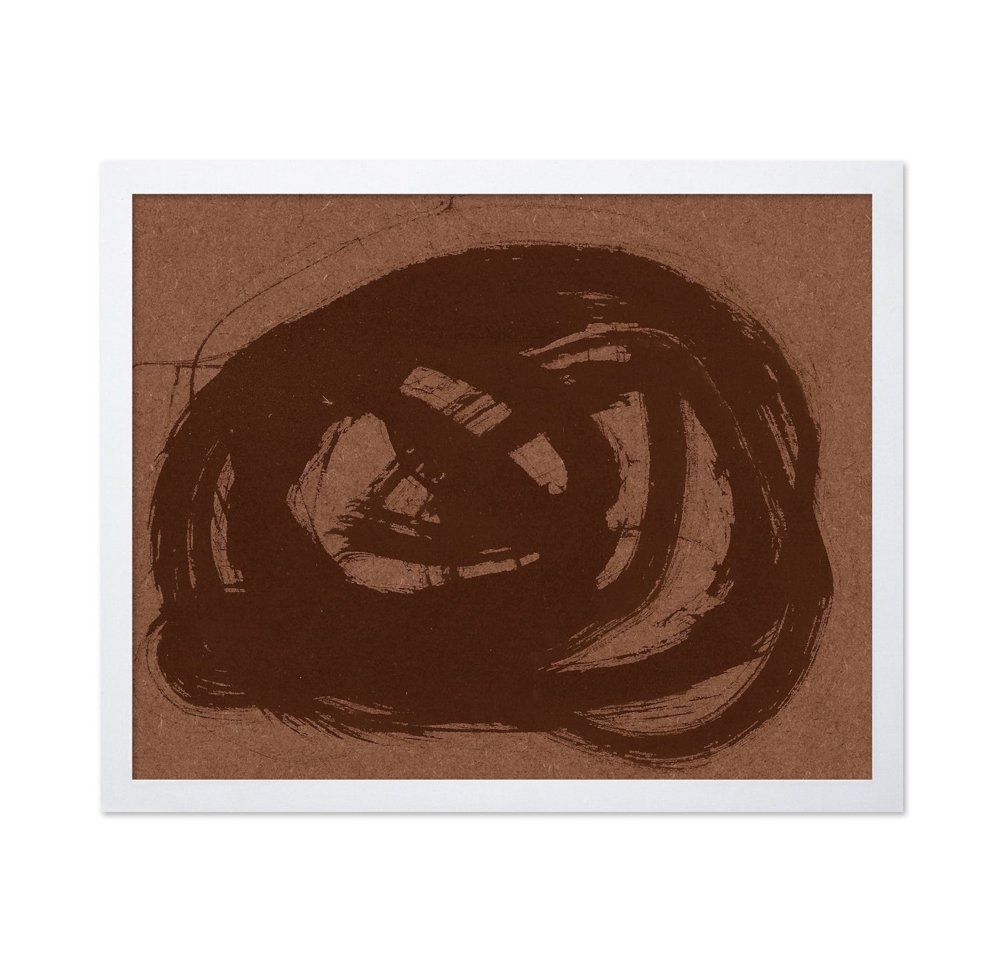 Brown Brush Circle