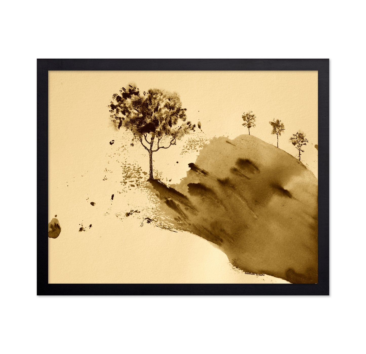 Sepia Hill Trees