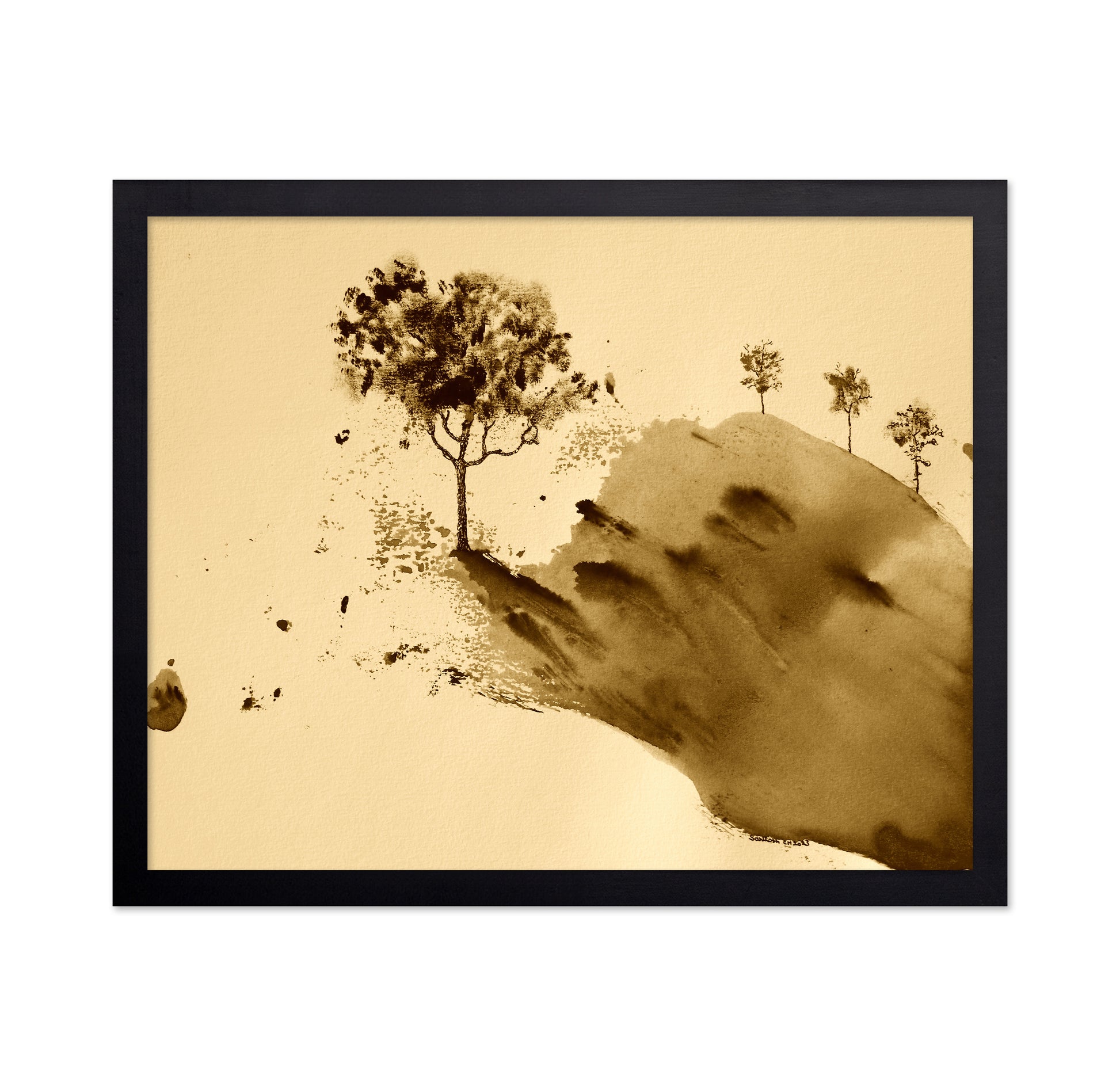 Sepia Hill Trees