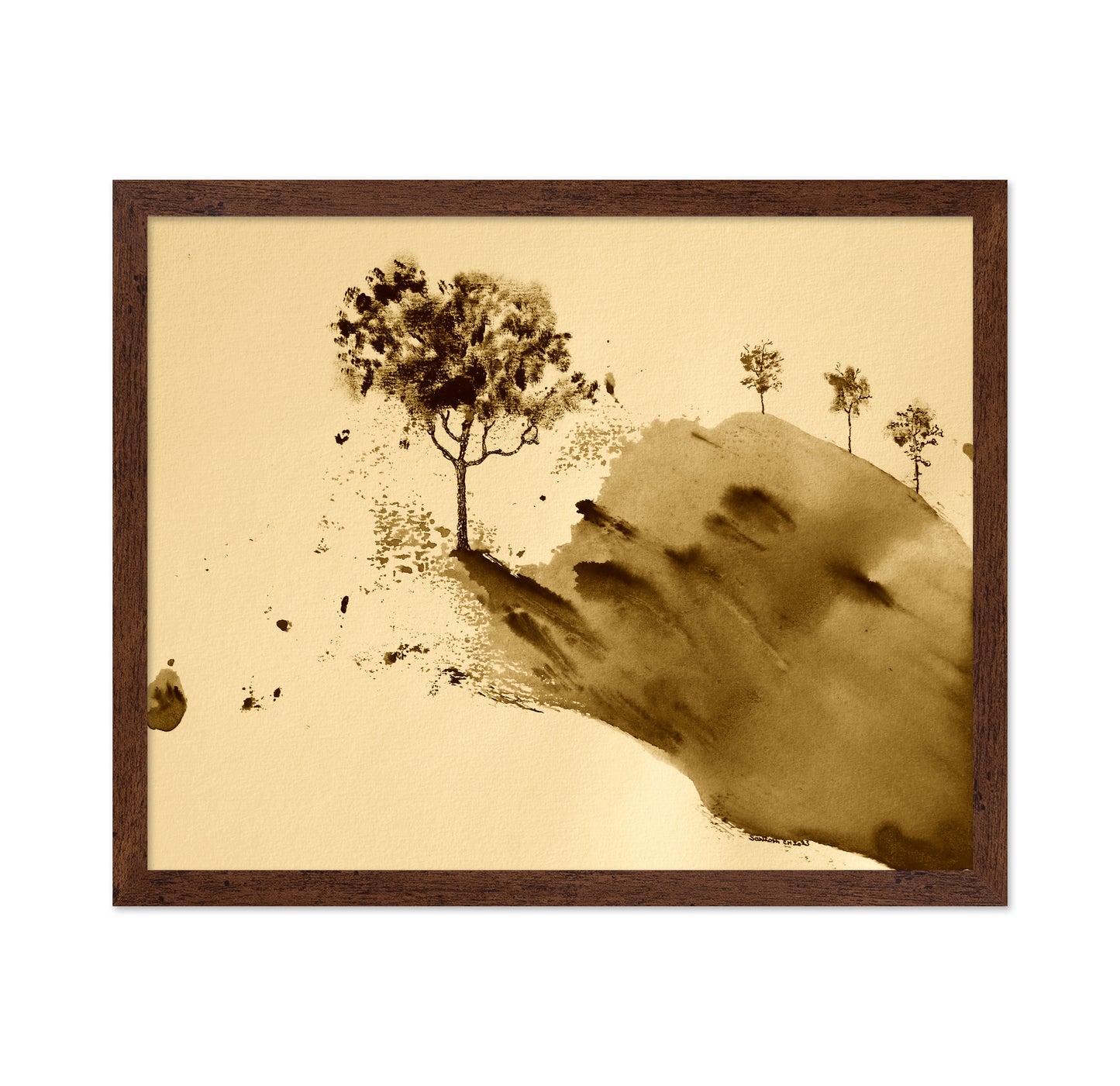 Sepia Hill Trees
