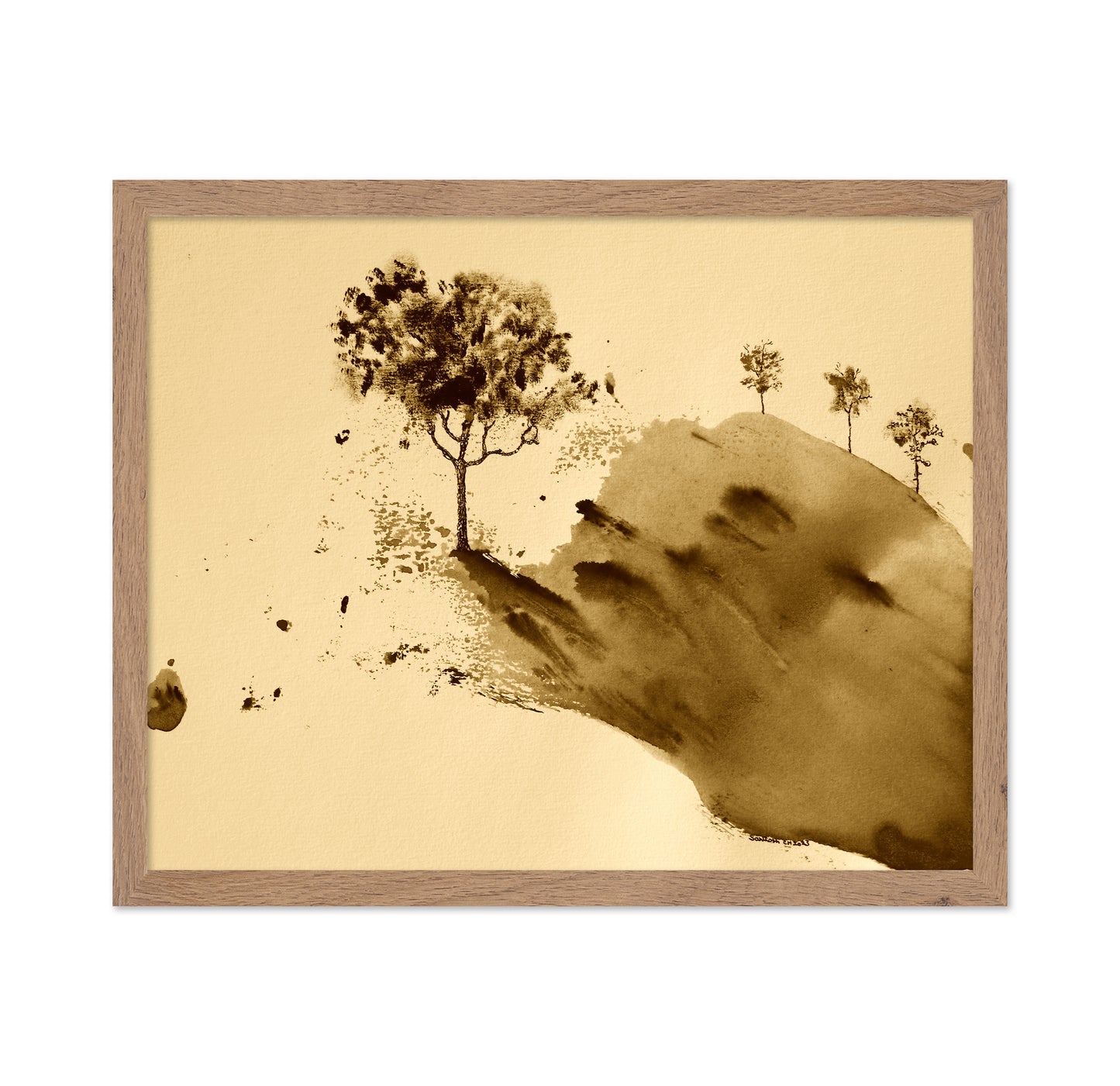 Sepia Hill Trees