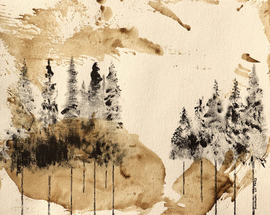 Sepia Forest Wash