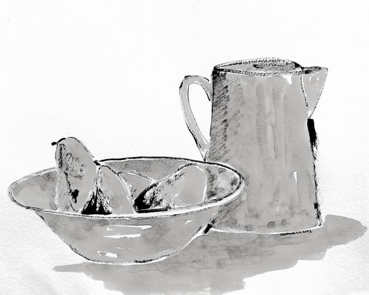 Monochrome Citrus Still Life