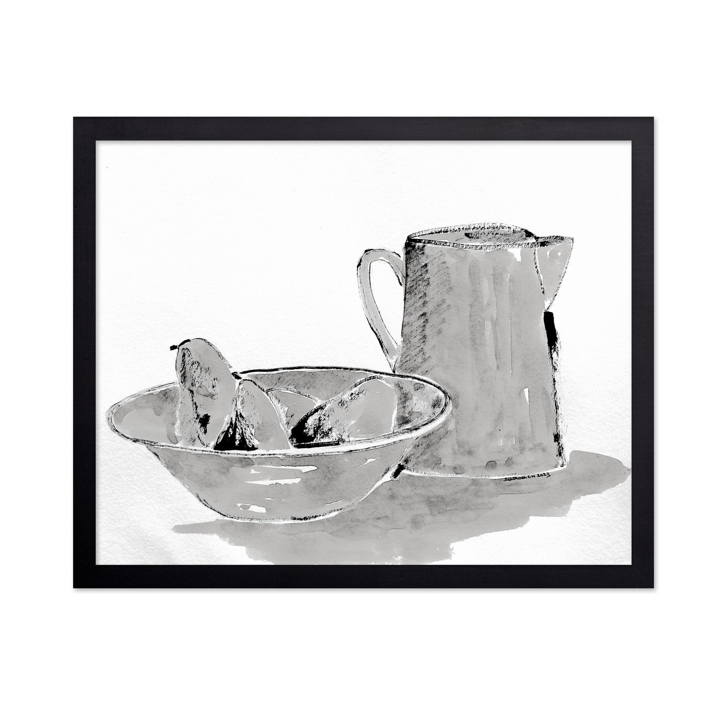 Monochrome Citrus Still Life